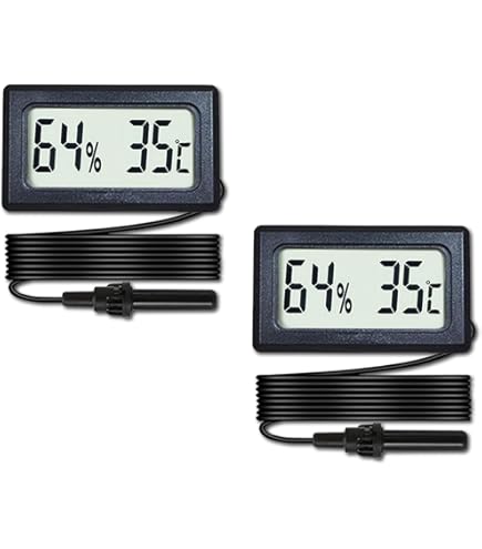 温室・ショーケース 10個収納 デジタル温度計付き